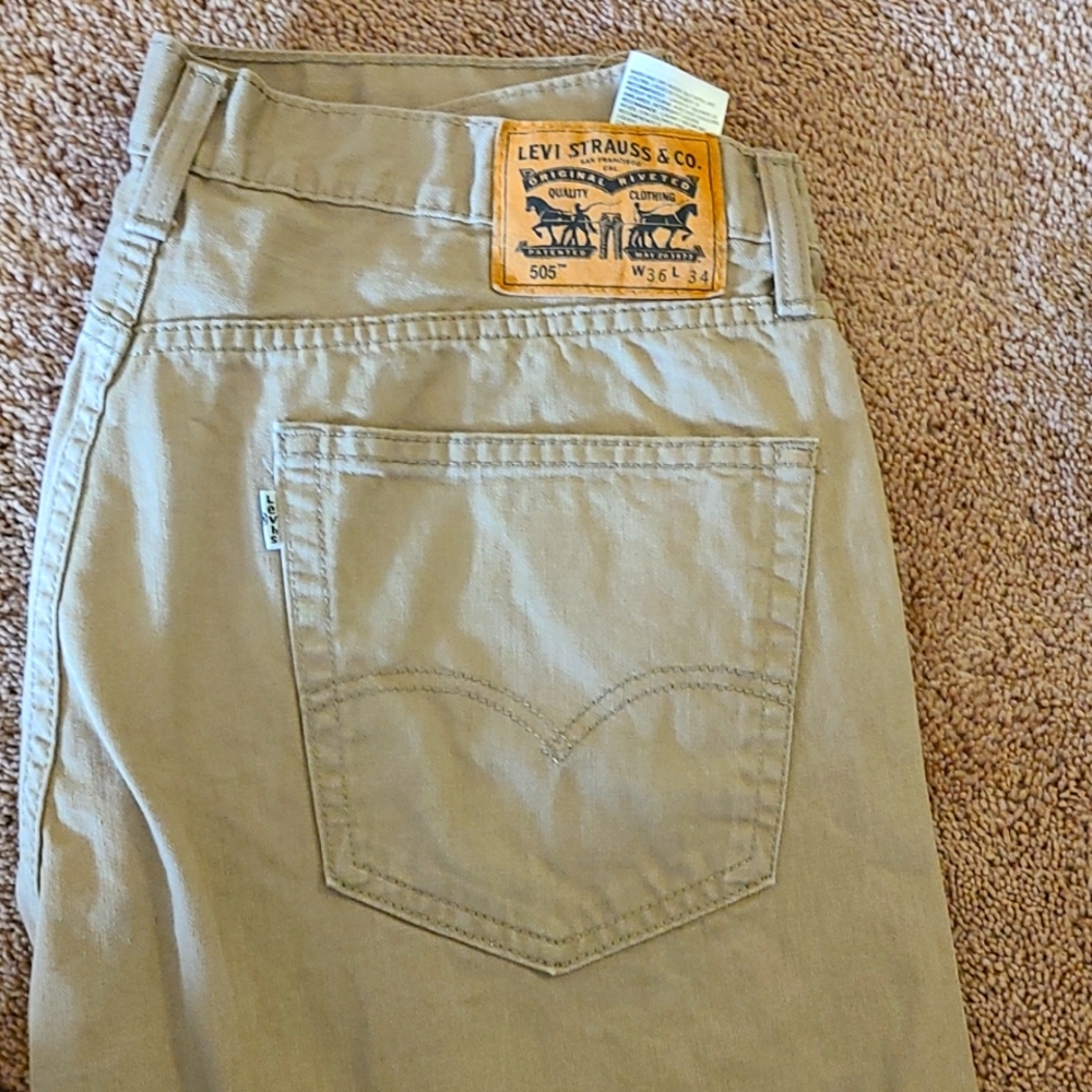 MENS 505 Khaki Levi jeans
